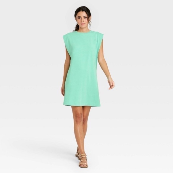 a new day Dresses & Skirts - A New Day Sleeveless Tee Shirt Dress NWT Teal